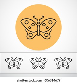 Line icon- butterfly