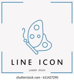 Line icon- butterfly