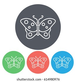 Line icon- butterfly