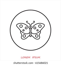 Line icon- butterfly