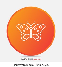 Line icon- butterfly