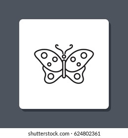 Line icon- butterfly