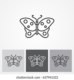 Line icon- butterfly