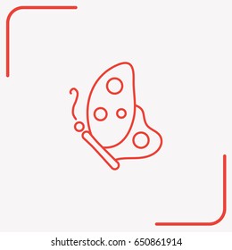 Line icon- butterfly