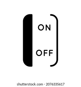 Line Icon Button On Off In Simple Style. Vector sign in a simple style isolated on a white background. Original size 64x64 pixels.