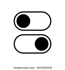 Line Icon Button On Off In Simple Style. Vector sign in a simple style isolated on a white background. Original size 64x64 pixels.