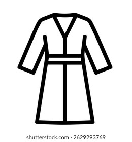 line icon caftan on white background vector
Vector icon clothes and shoes