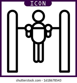 line icon of calculation in vector design