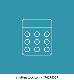 Line Icon of Calculator.