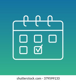 Line icon- calendar