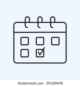 Line icon- calendar