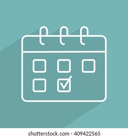 Line icon- calendar