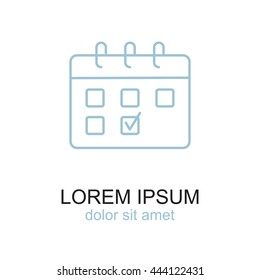 Line icon- calendar