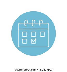 Line icon- calendar