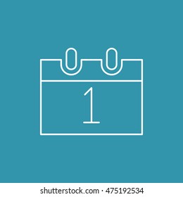 Line icon of Calendar.