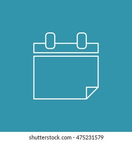 Line icon of Calendar.