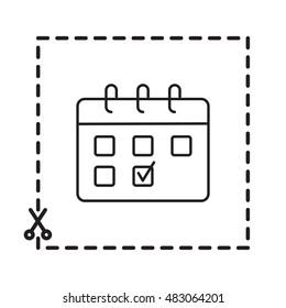 Line icon- calendar