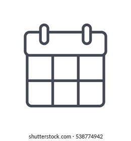 Line Icon calendar