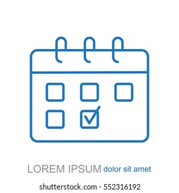 Line icon. calendar