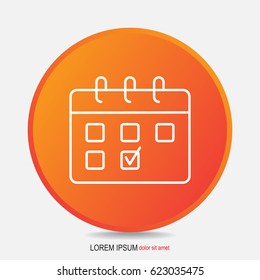Line icon- calendar