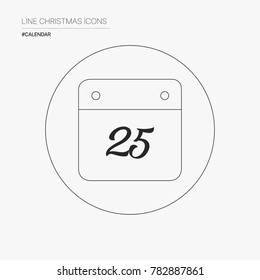 Line Icon Calendar