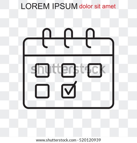 Line icon- calendar