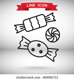 Line icon-   candy