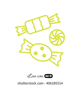 Line icon-   candy