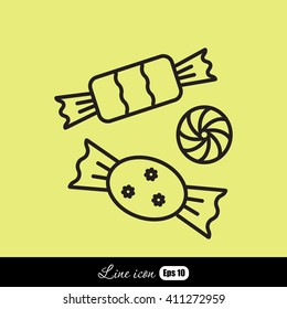 Line icon-   candy