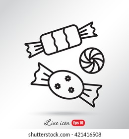 Line icon-   candy