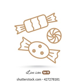 Line icon-   candy