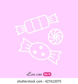 Line icon-   candy