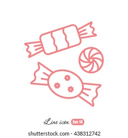 Line icon-   candy