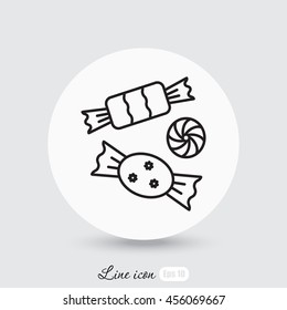Line icon-   candy
