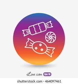 Line icon-   candy