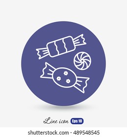 Line icon-   candy