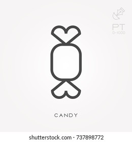 Line icon candy