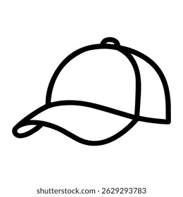 line icon cap on white background vector
Vector icon clothes and shoes
