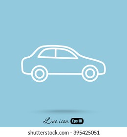 Line icon- car