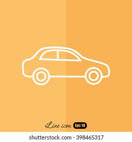 Line icon- car