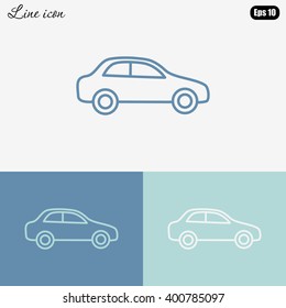 Line icon- car
