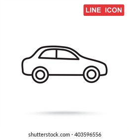 Line icon- car