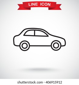 Line icon- car