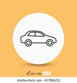 Line icon- car