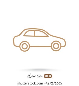 Line icon- car