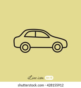 Line icon- car