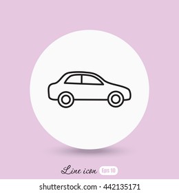 Line icon- car