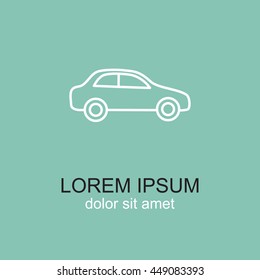 Line icon- car