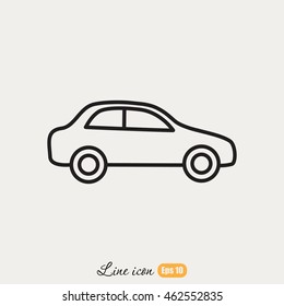 Line icon- car