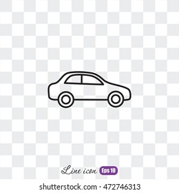 Line icon- car
